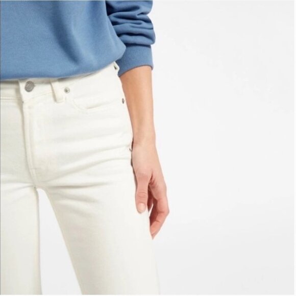 Everlane Mid Rise Skinny Jean White Denim 26 - Picture 4 of 13